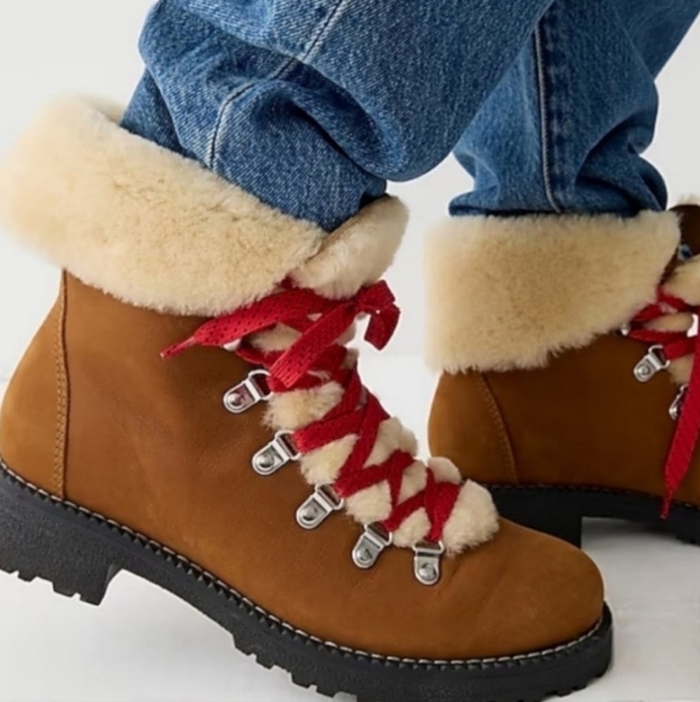 NWT J. Crew Leather Nordic Winter Boots 6